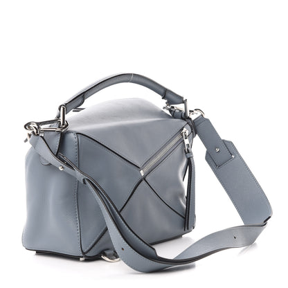 Loewe Calfskin Small Puzzle Bag Stone Blue 3 of 11