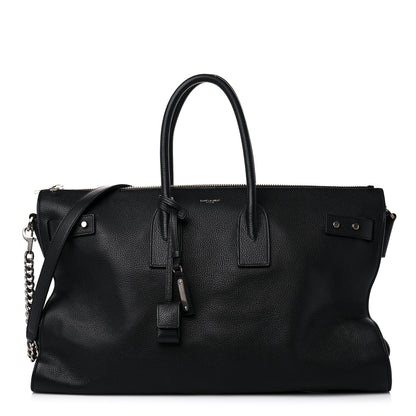 Saint Laurent Grained Calfskin Medium Souple Sac De Jour Duffle Black 2 of 33