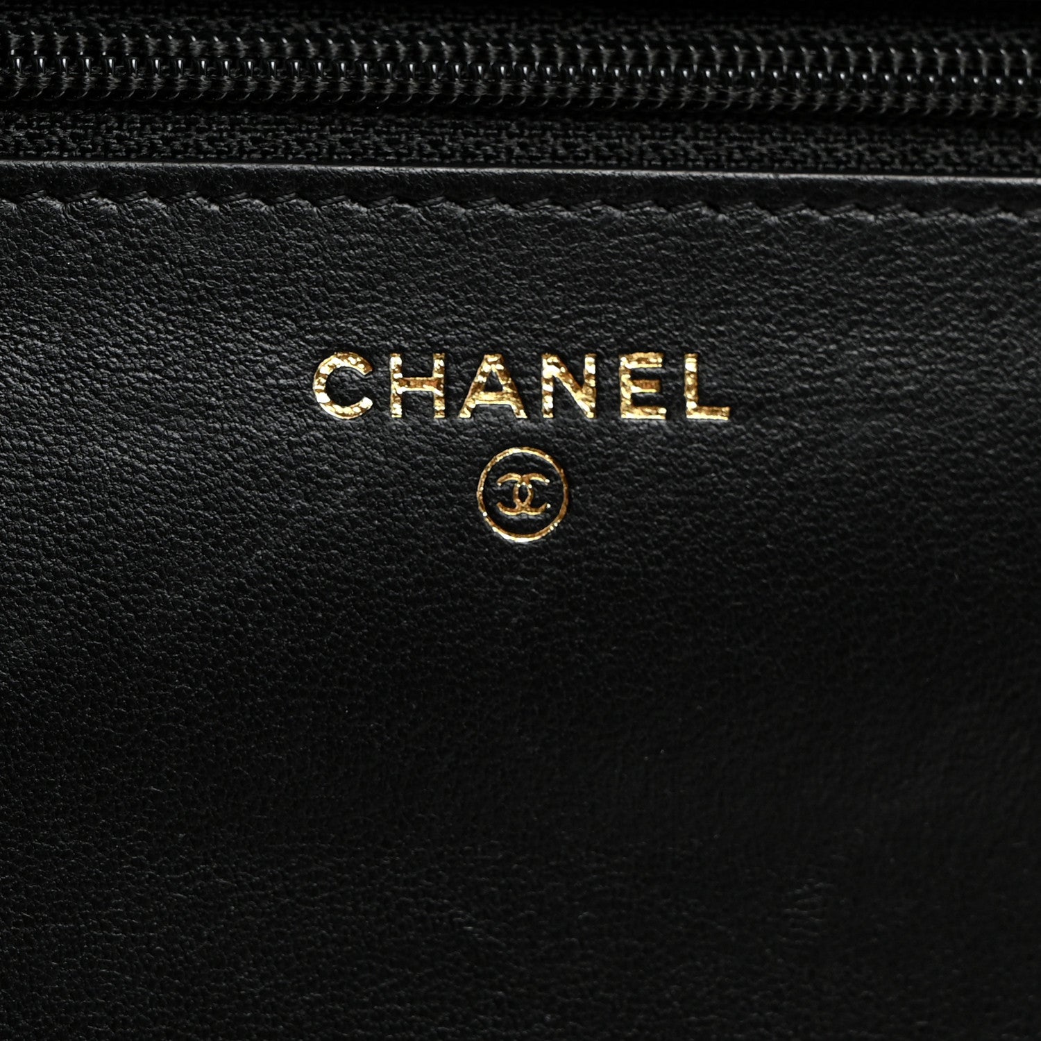 Chanel Lambskin Quilted CC Pearl Crush Wallet on Chain WOC Black 6 of 11