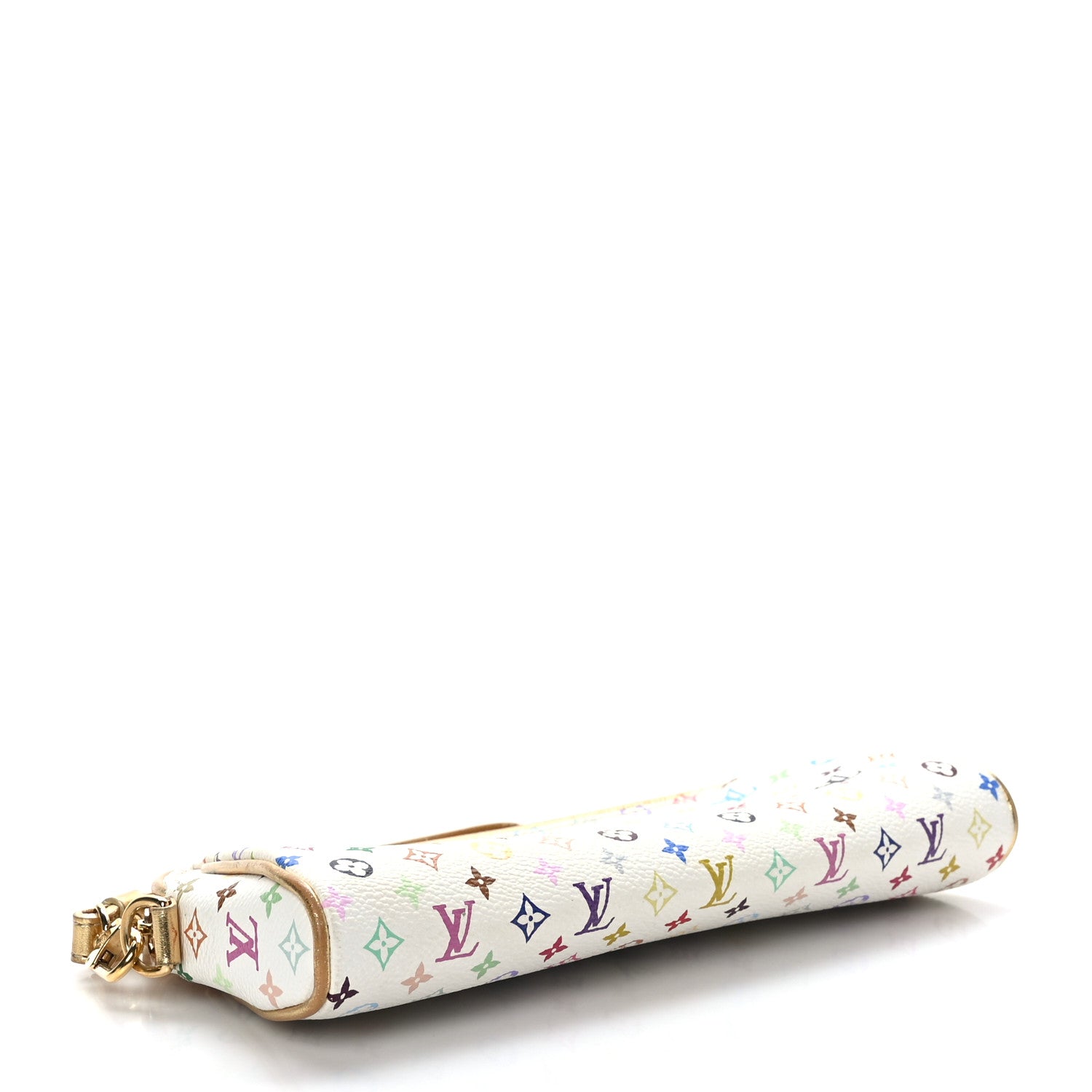 Louis Vuitton Monogram Multicolor Kate Clutch White 4 of 8