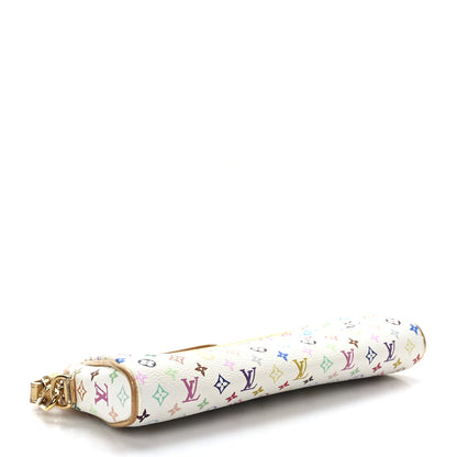 Louis Vuitton Monogram Multicolor Kate Clutch White 4 of 8
