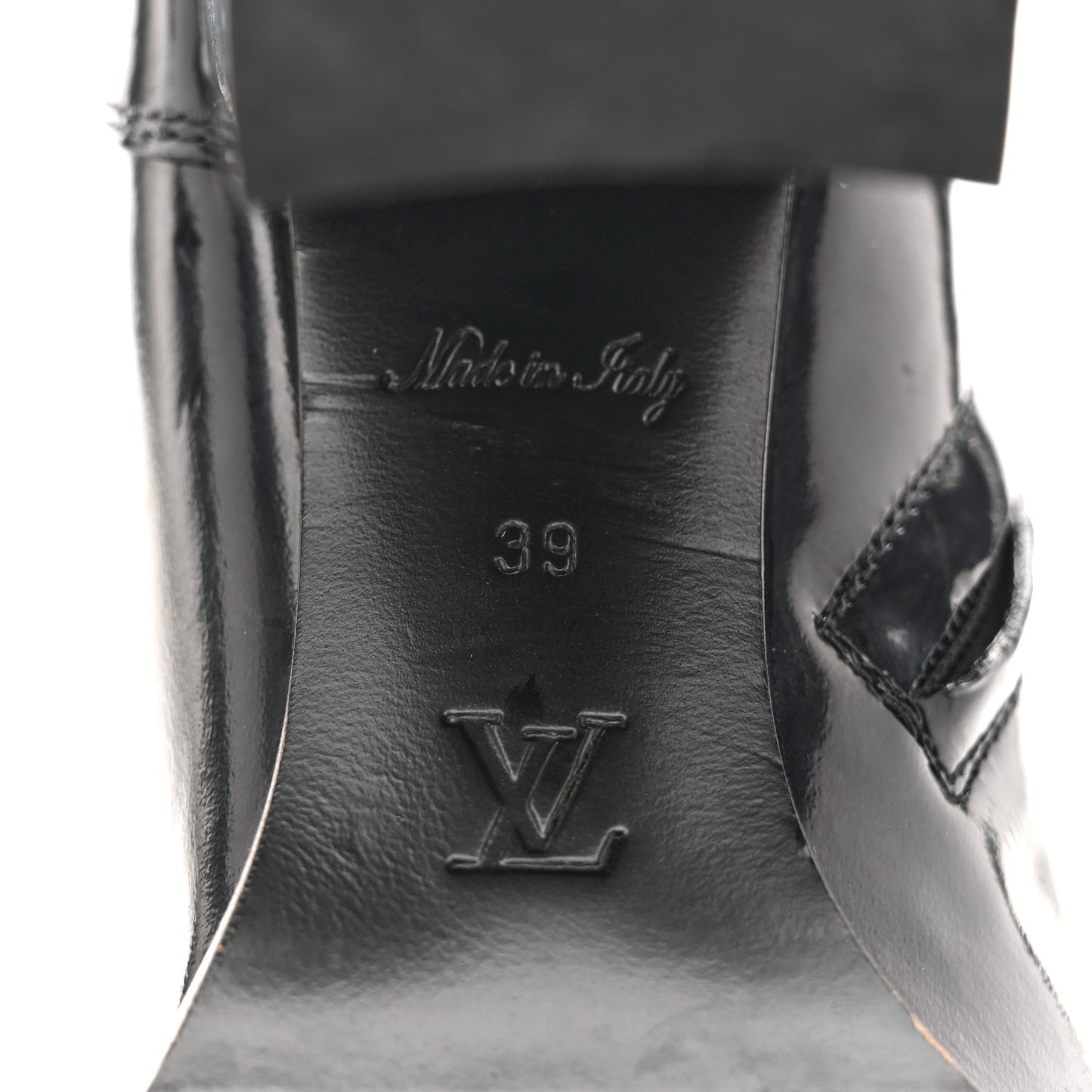 Glazed Calfskin Monogram Star Trail Ankle Boots 39 Black
