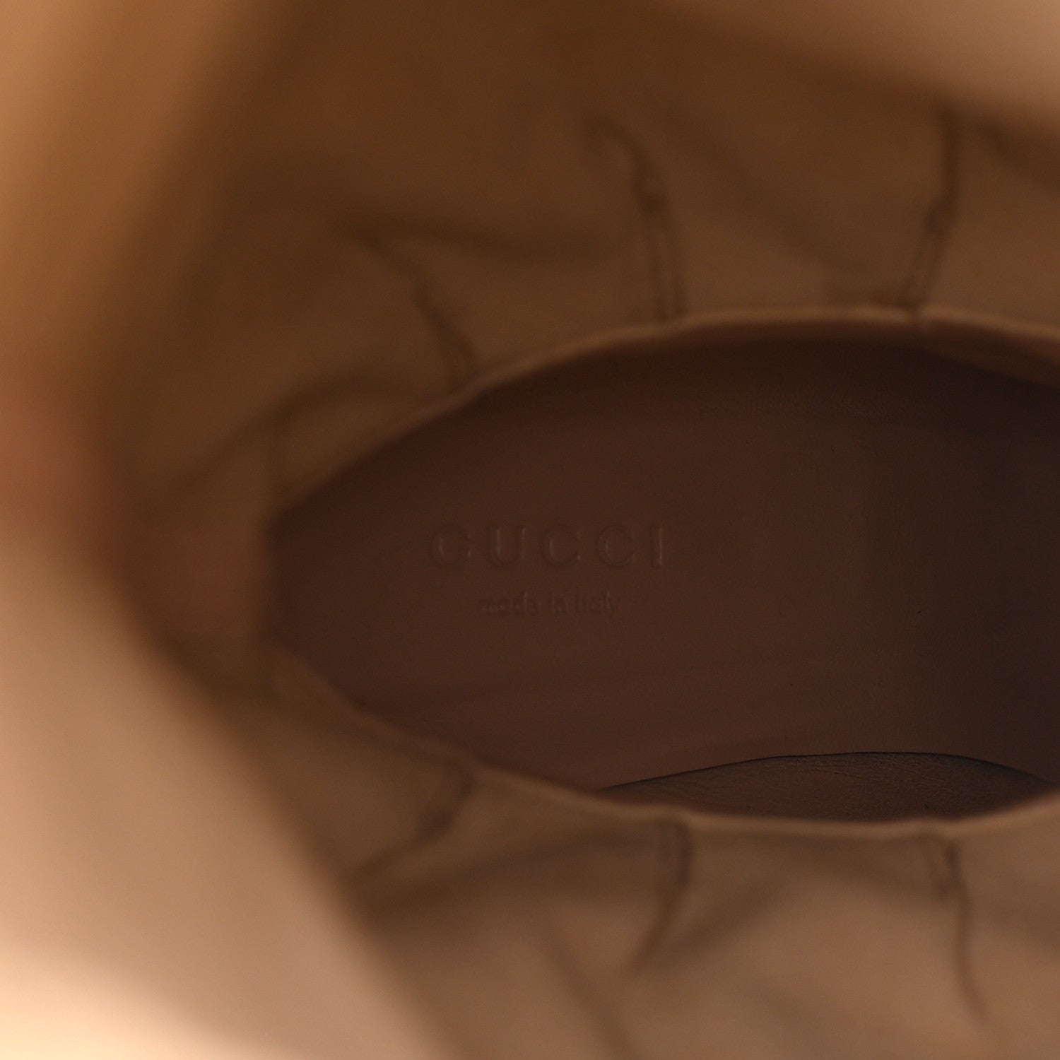 Gucci Monogram Over the Knee Boots 38.5 Beige Ebony 7 of 9