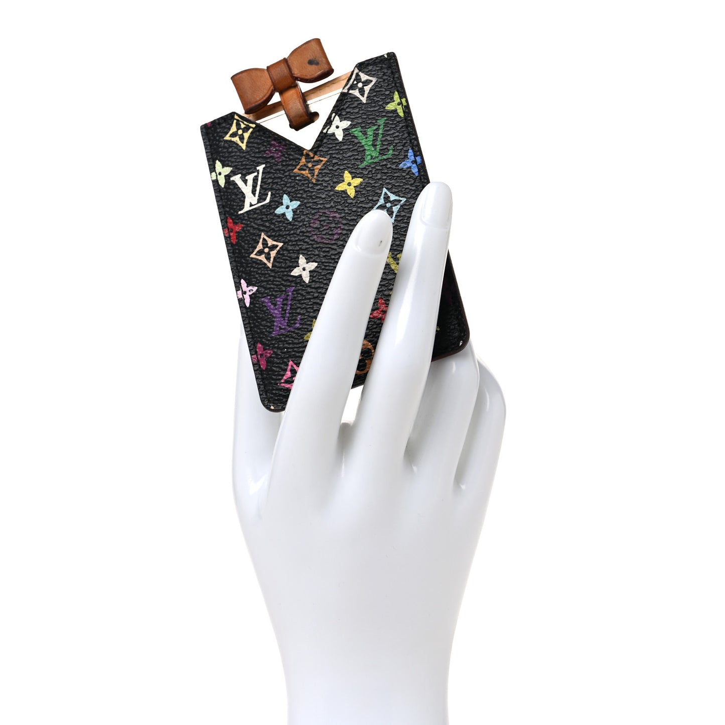 Monogram Multicolor Mirror and Case Pouch Black