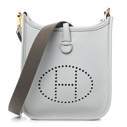 Hermes Taurillon Clemence Amazone Evelyne TPM Gris Perle Etain 1 of 9