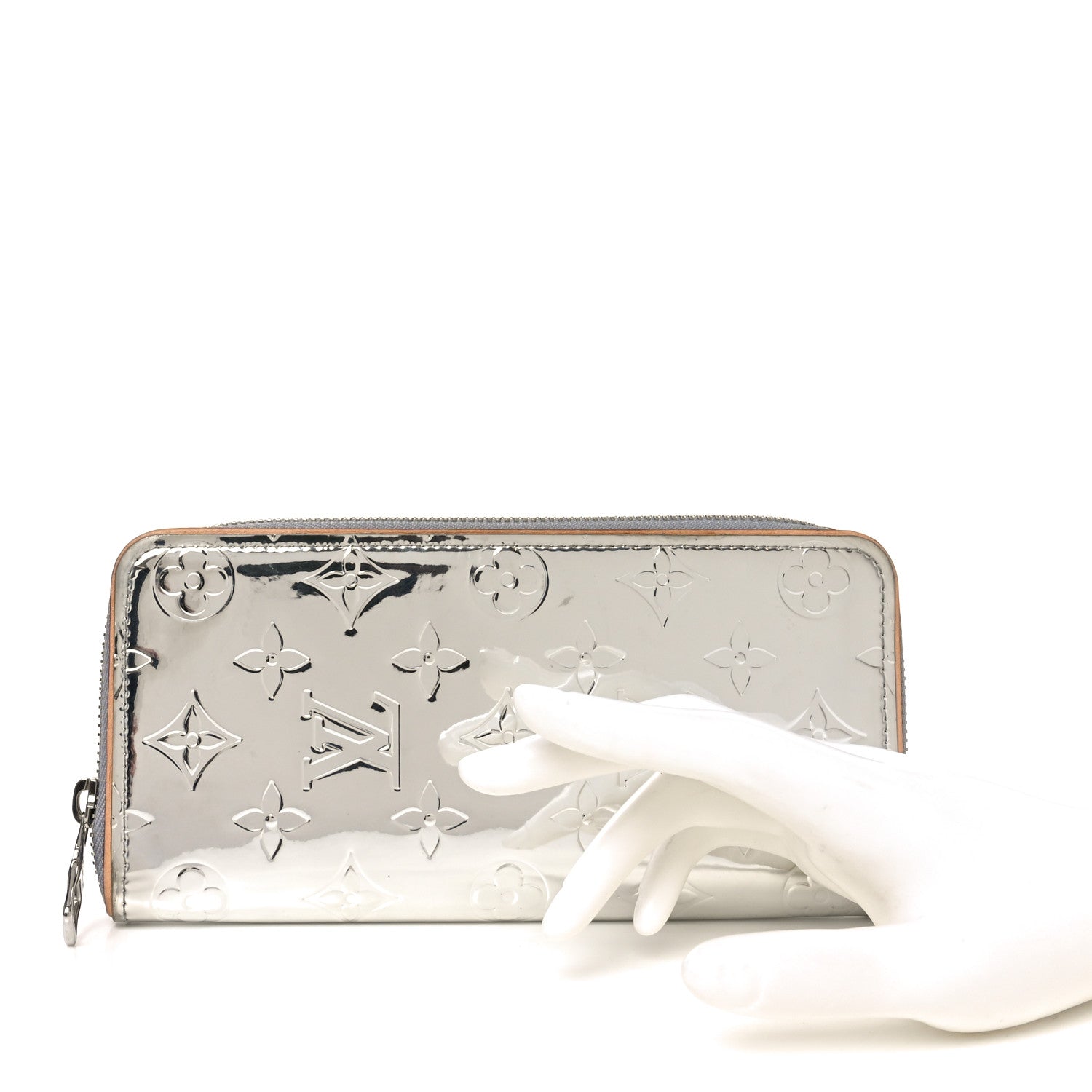 Louis Vuitton Monogram Mirror Zippy Wallet Silver 1868420 Louis Vuitton Monogram Mirror Zippy Wallet Silver 1868420