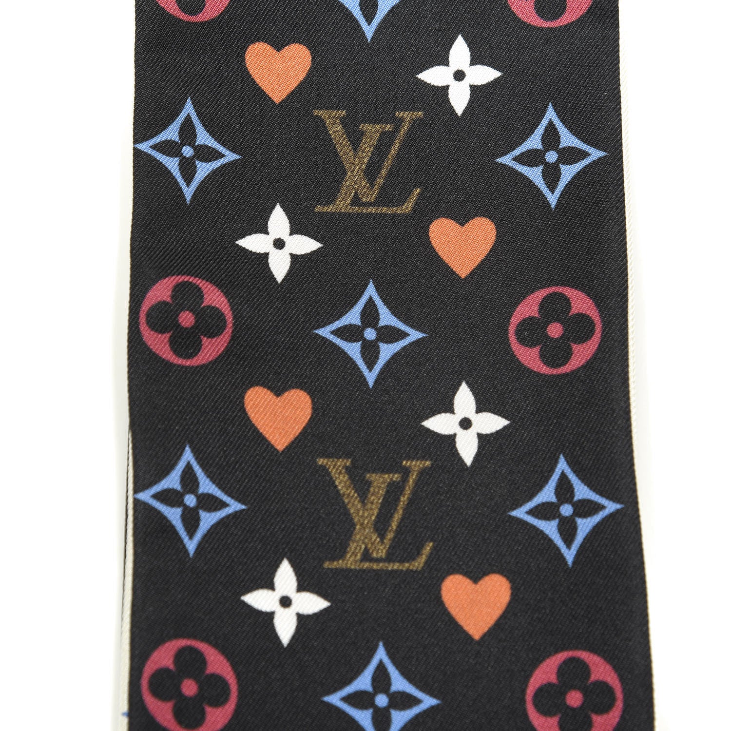 Louis Vuitton Silk Game On Bandeau Black White 6 of 7