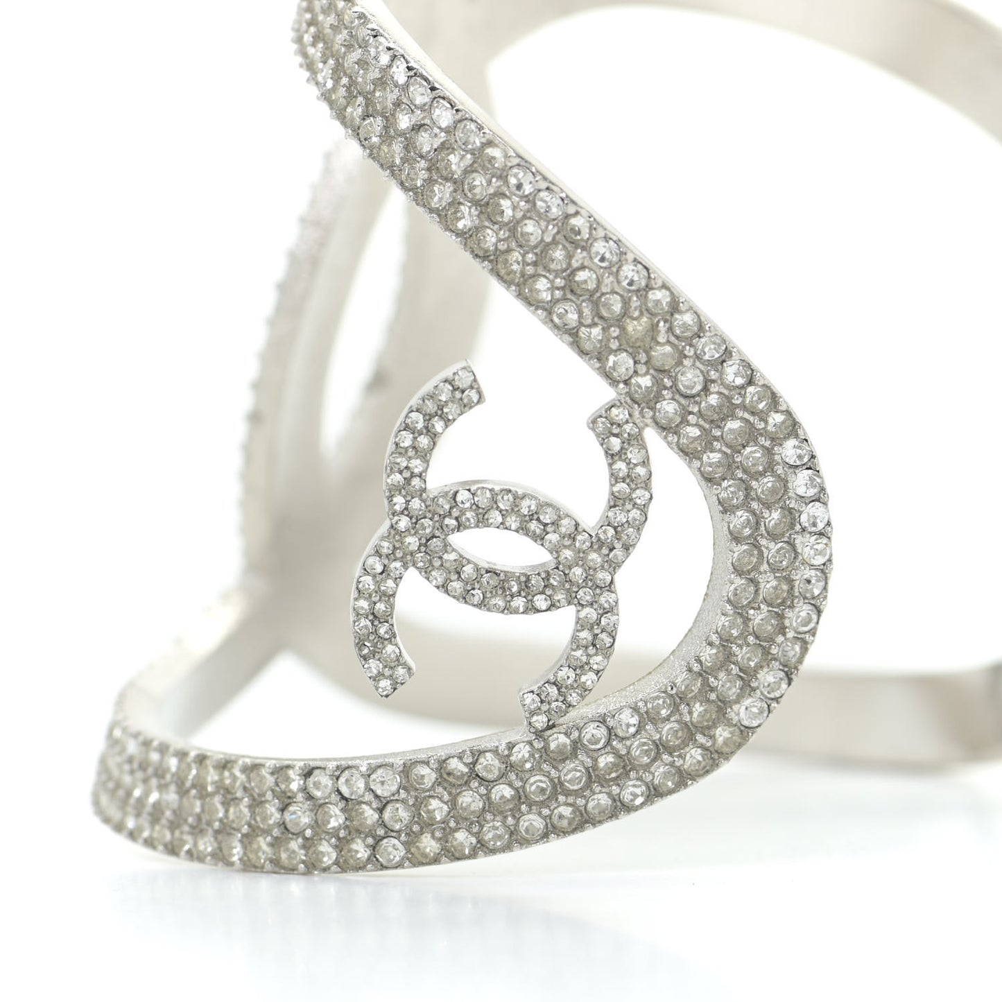 Crystal CC Cuff Silver