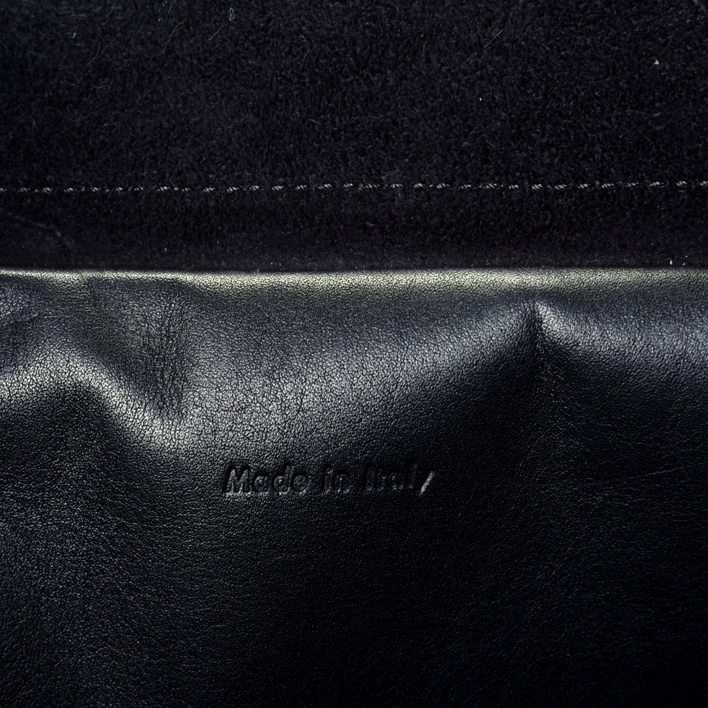 Smooth Calfskin Small Bi-Color Belt Bag Black Cream