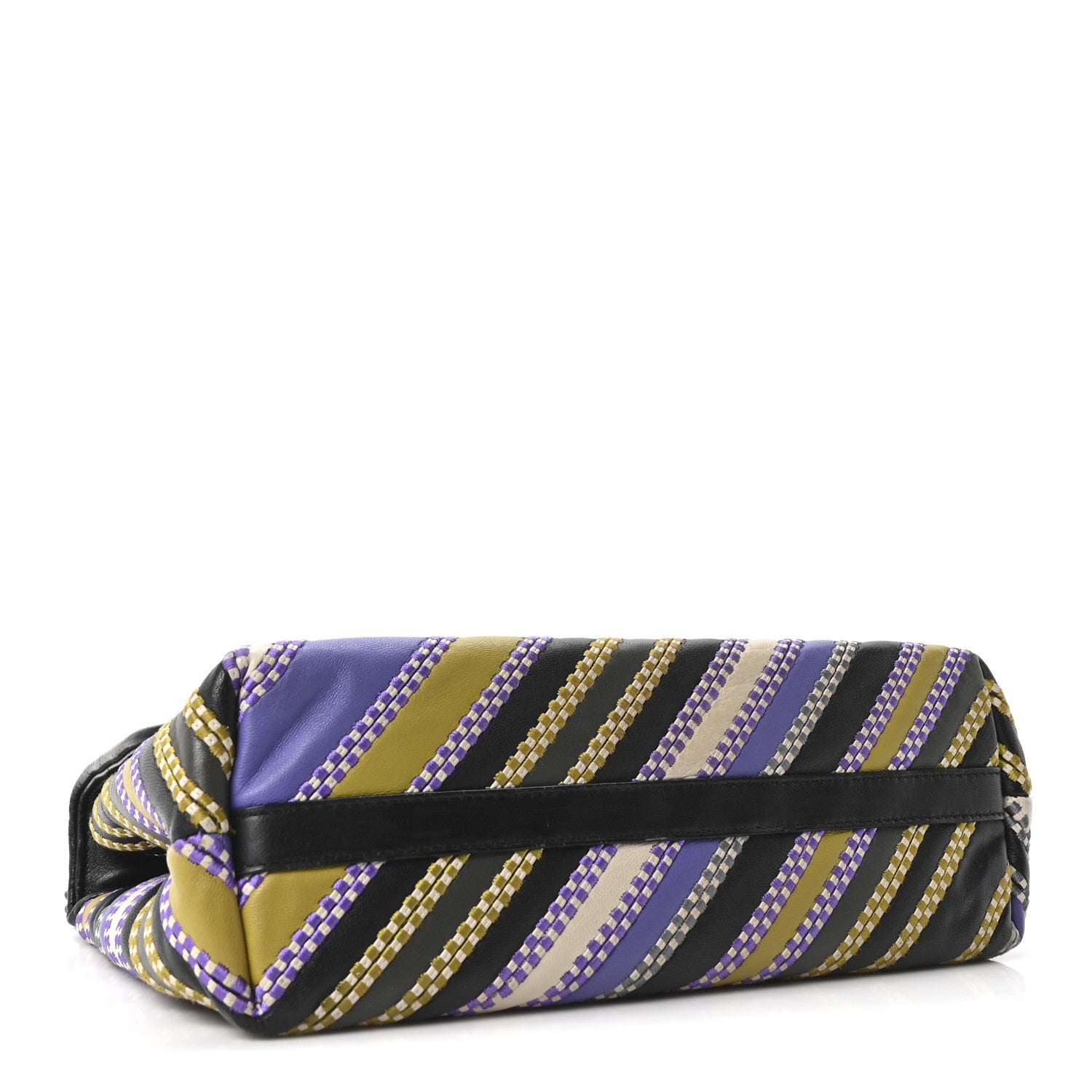 Bottega Veneta Nappa Striped Small Olimpia Black Multicolor 4 of 9