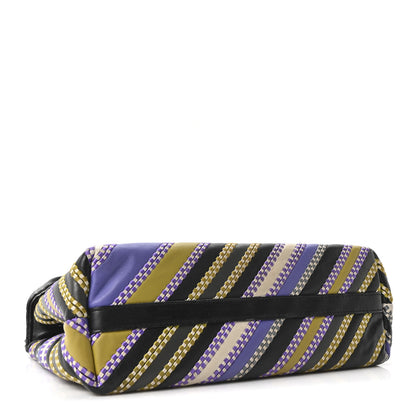 Bottega Veneta Nappa Striped Small Olimpia Black Multicolor 4 of 9