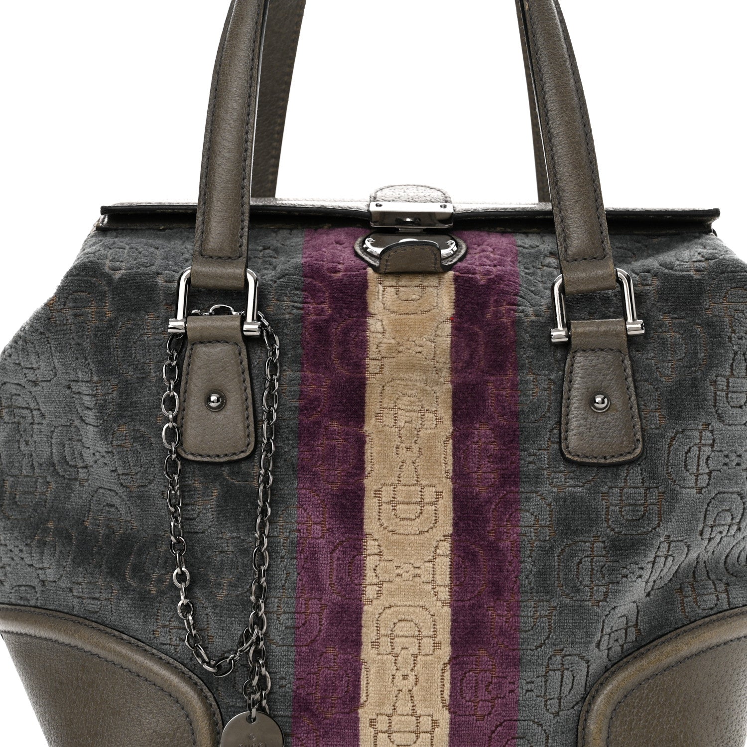 Gucci Velvet Horsebit Embossed Treasure Boston Multicolor 8 of 21