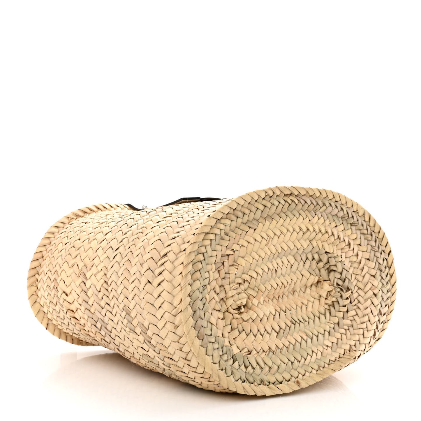 Raffia Basket Tote Bag Natural White