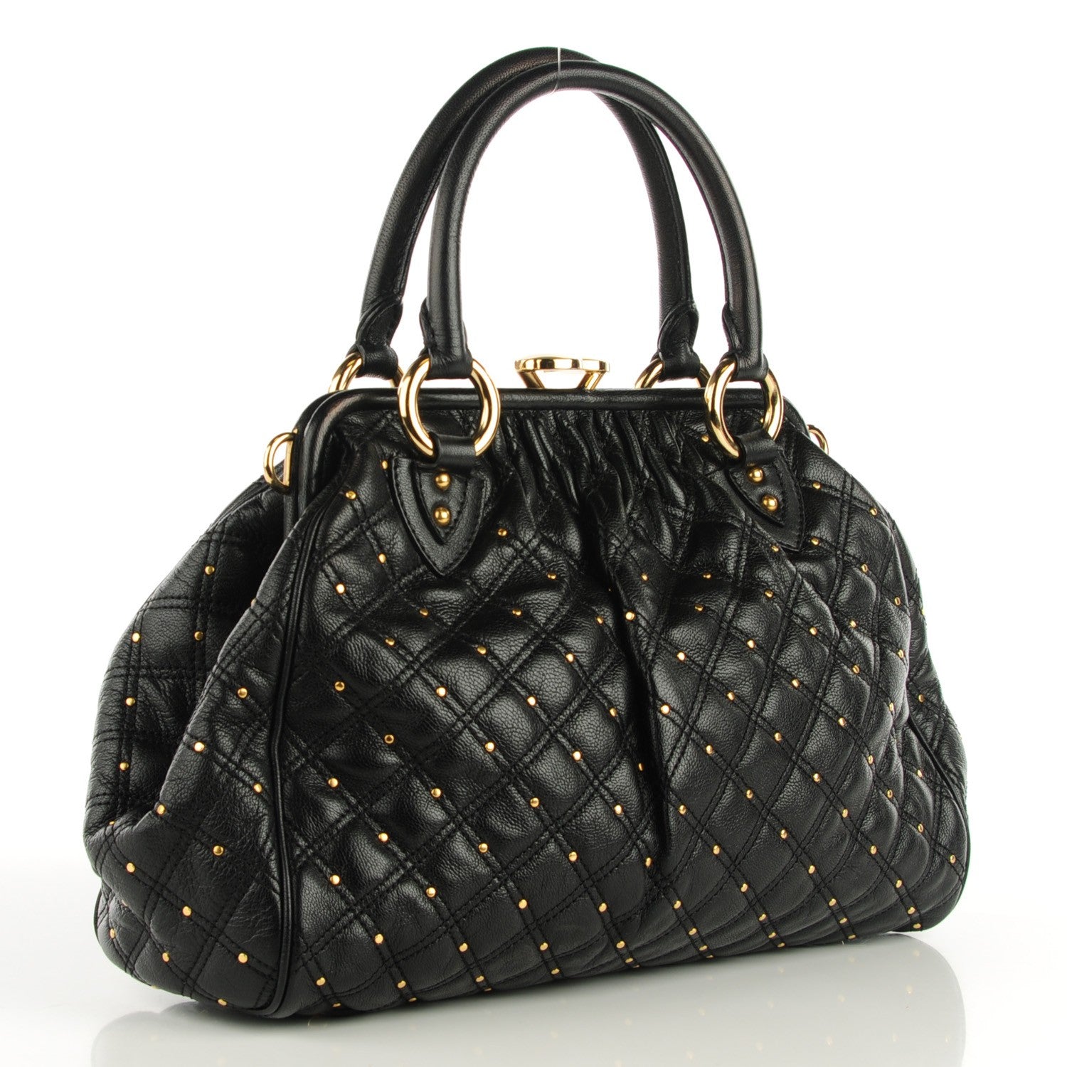 Marc Jacobs Calfskin Quilted Stardust Stam Black 3 of 8