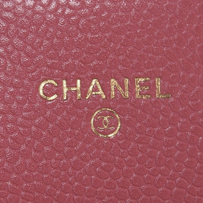 Chanel Caviar Quilted Long Flap Wallet Pink 6 of 10
