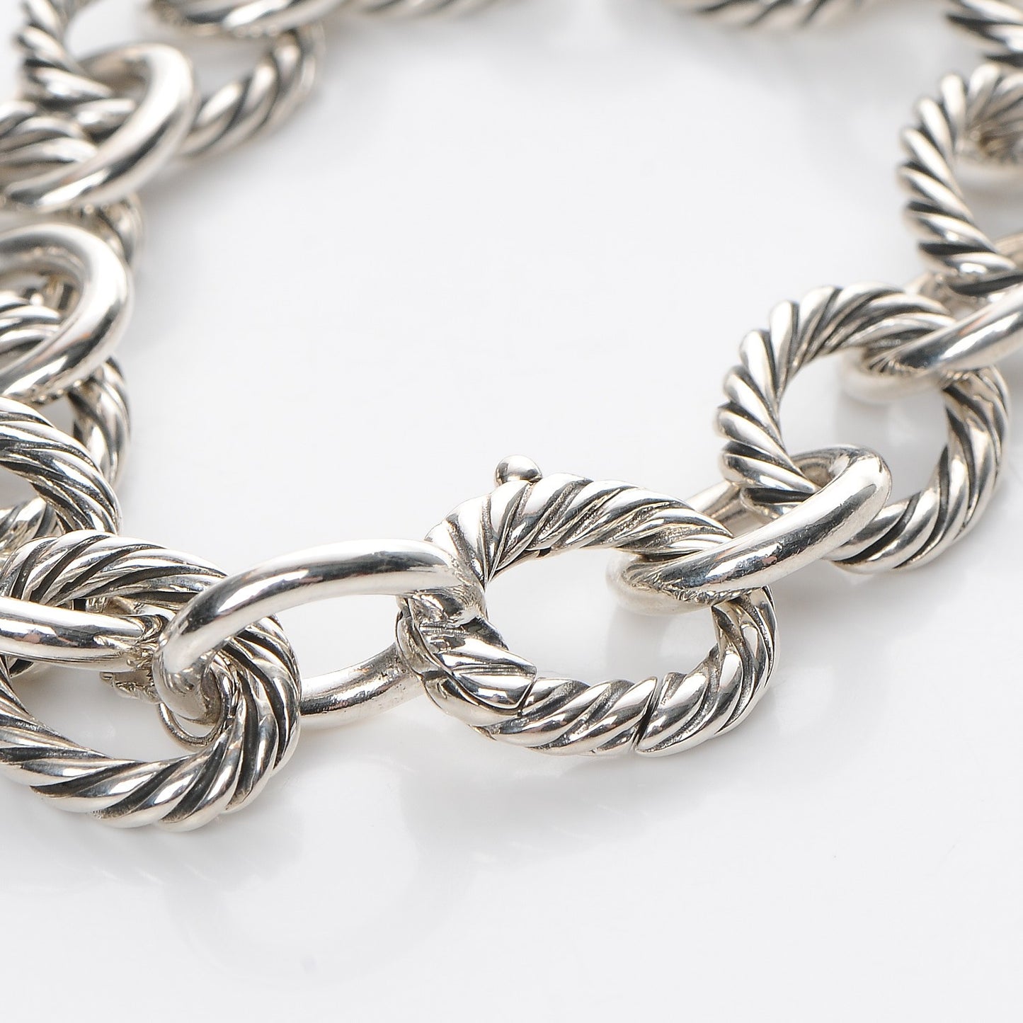 Sterling Silver 12mm Large Oval Link Bracelet