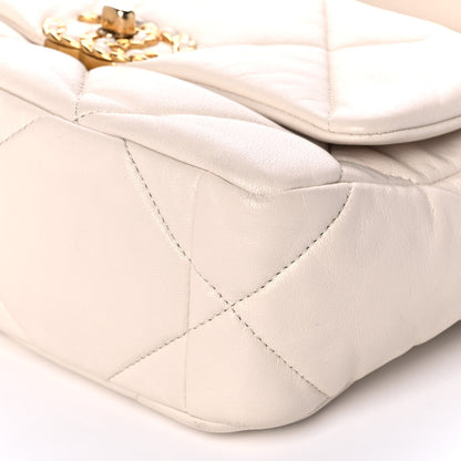 Chanel Lambskin Quilted Medium Chanel 19 Flap Light Beige 11 of 11