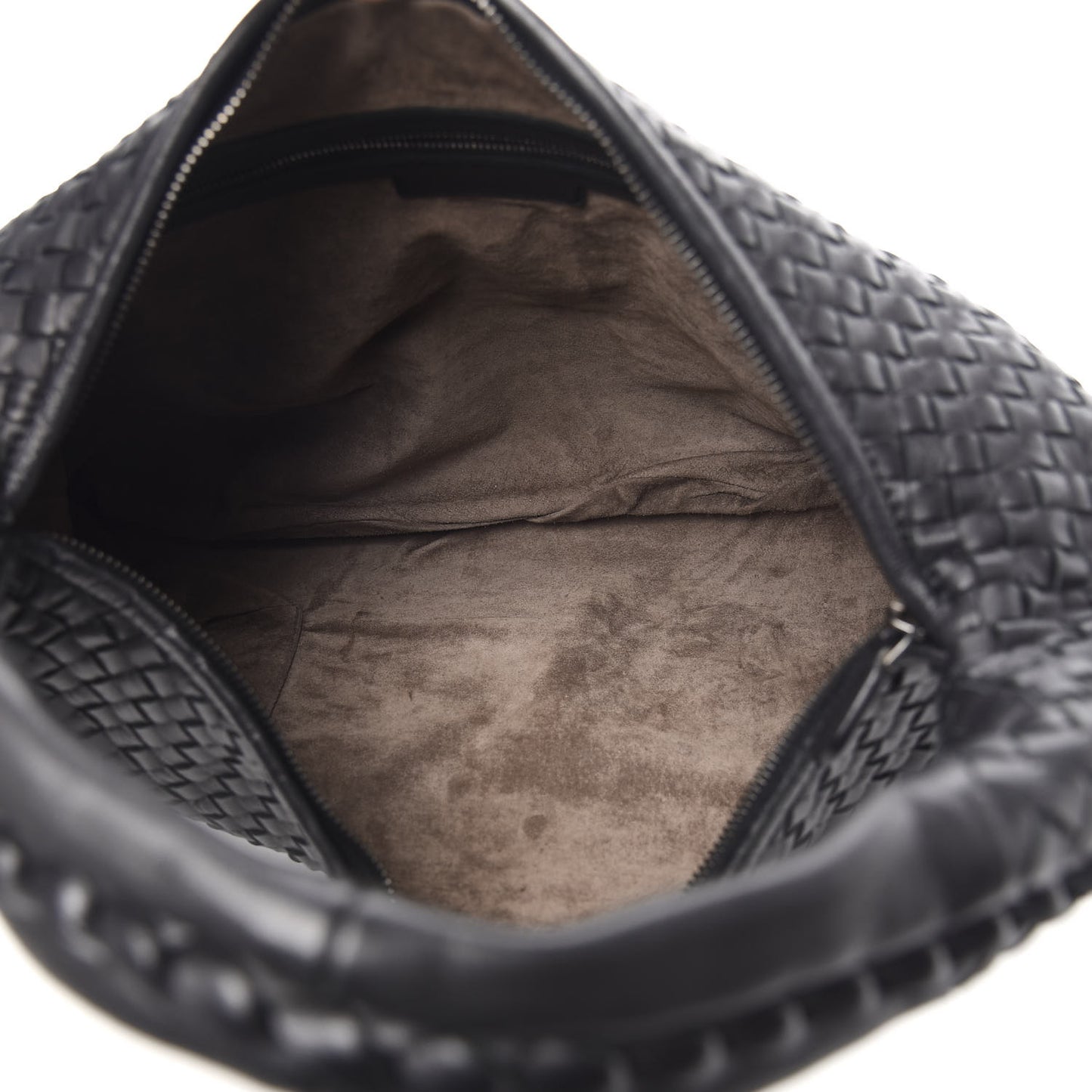 Nappa Intrecciato Large Veneta Hobo Black