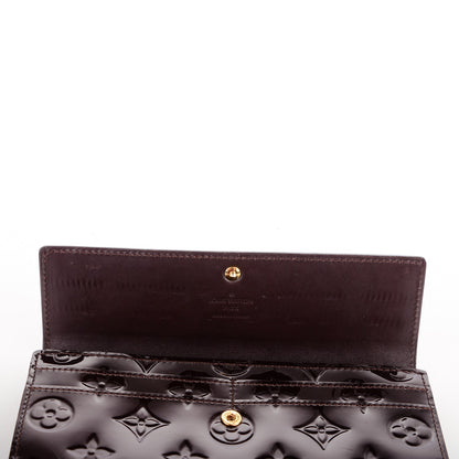 Louis Vuitton Vernis Sarah Wallet Amarante 6 of 8