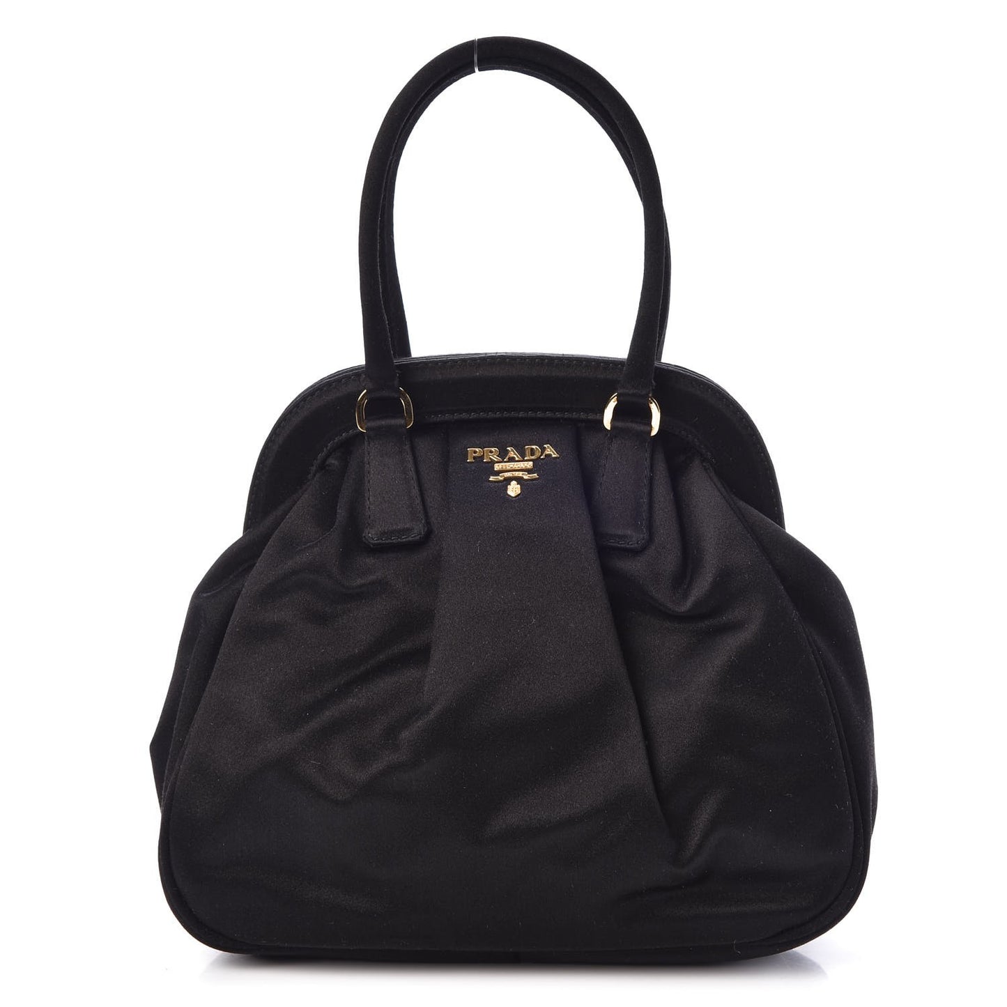 Satin Evening Bag Black