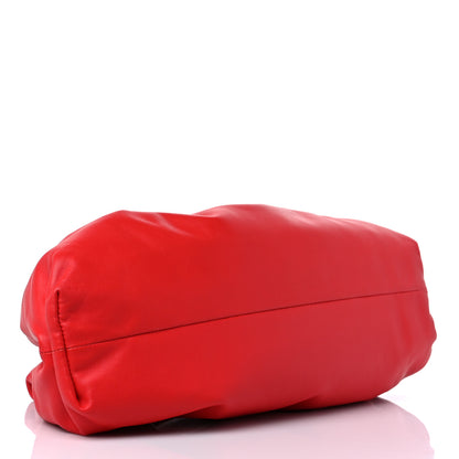 Bottega Veneta Smooth Butter Calf The Pouch Oversized Clutch Bright Red 4 of 9