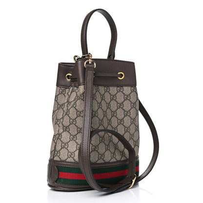 Gucci GG Supreme Monogram Web Small Ophidia Bucket Bag Brown 2 of 6