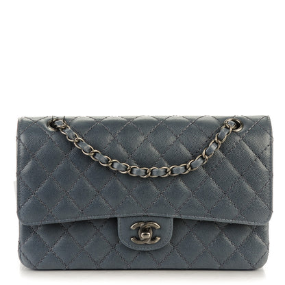 Chanel Caviar Quilted Medium Double Flap Grey 1 of 7
