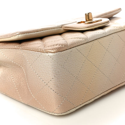 Chanel Metallic Goatskin Quilted Mini Rectangular Flap Gold 8 of 10