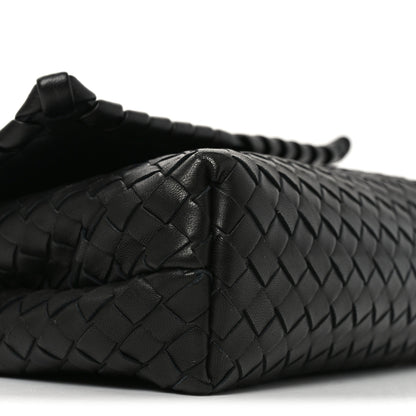 Bottega Veneta Nappa Intrecciato Baby Olimpia Shoulder Bag Black 8 of 9