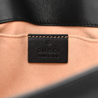 Gucci Calfskin Matelasse Mini GG Marmont Shoulder Bag Black 6 of 10