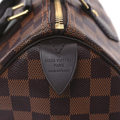 Louis Vuitton Damier Ebene Speedy 25 6 of 9