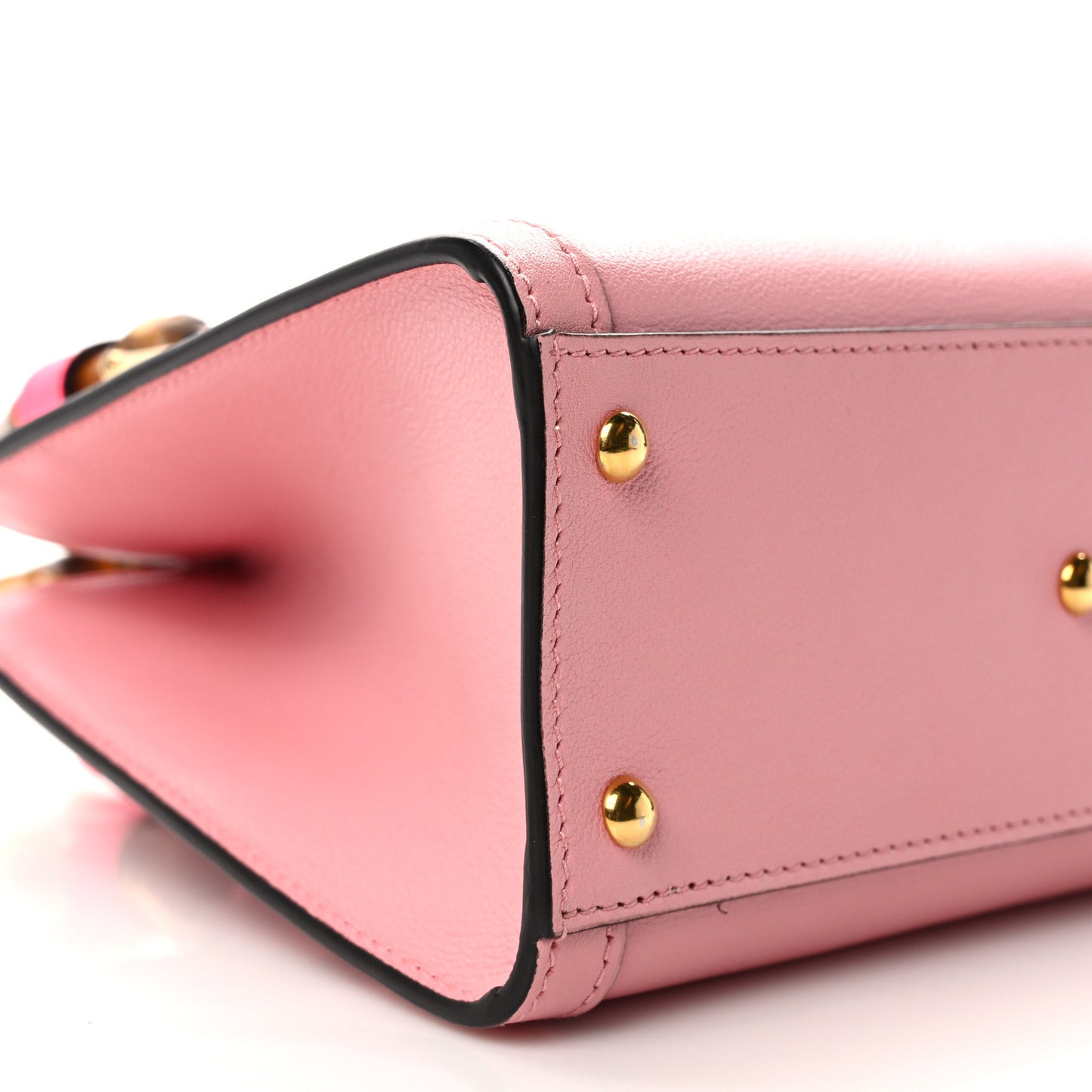 Wonka Grain Calfskin Mini Diana Tote Bag Wild Rose Fuxia Fluo