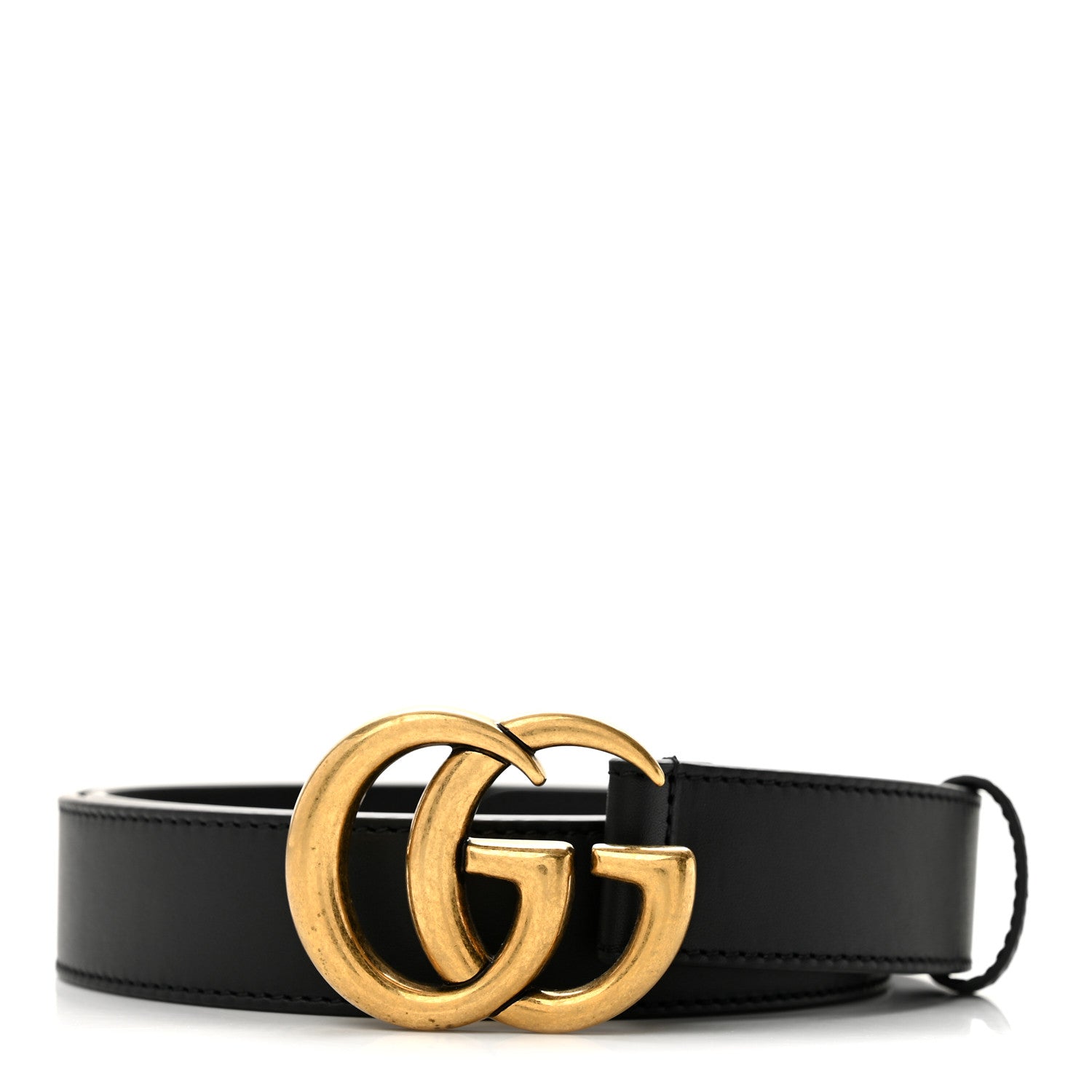 Gucci Calfskin Double G 30mm Belt 95 38 Black 1 of 8