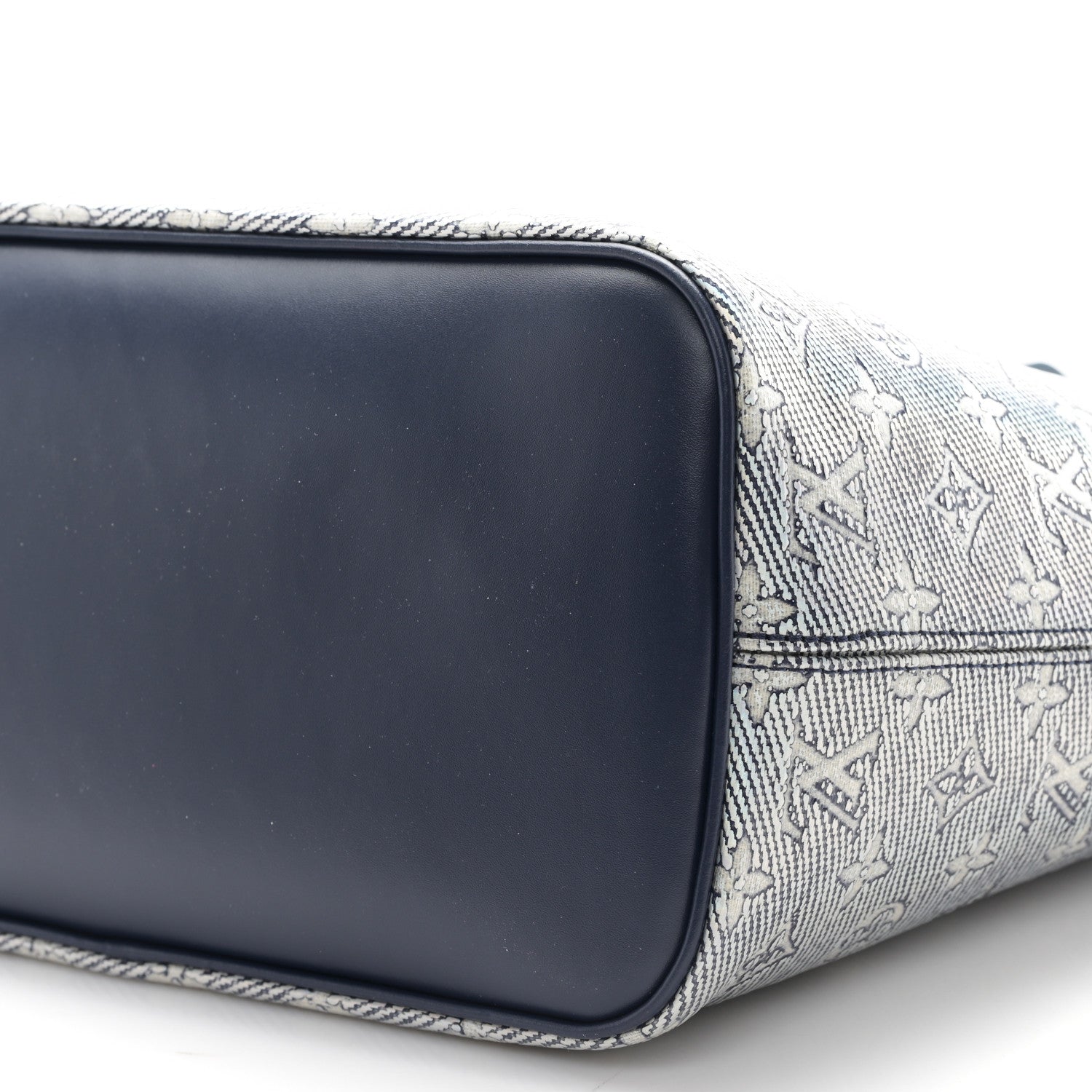Louis Vuitton Monoglam Neverfull MM Blue 10 of 10