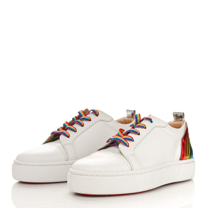 Christian Louboutin Calfskin Womens Arkenspeed Sneakers 36 White Multi 4 of 9