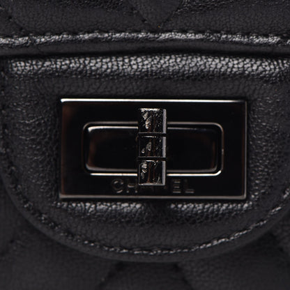 Chanel Sheepskin Chevron Quilted 2.55 Reissue 226 Flap So Black 20 of 20