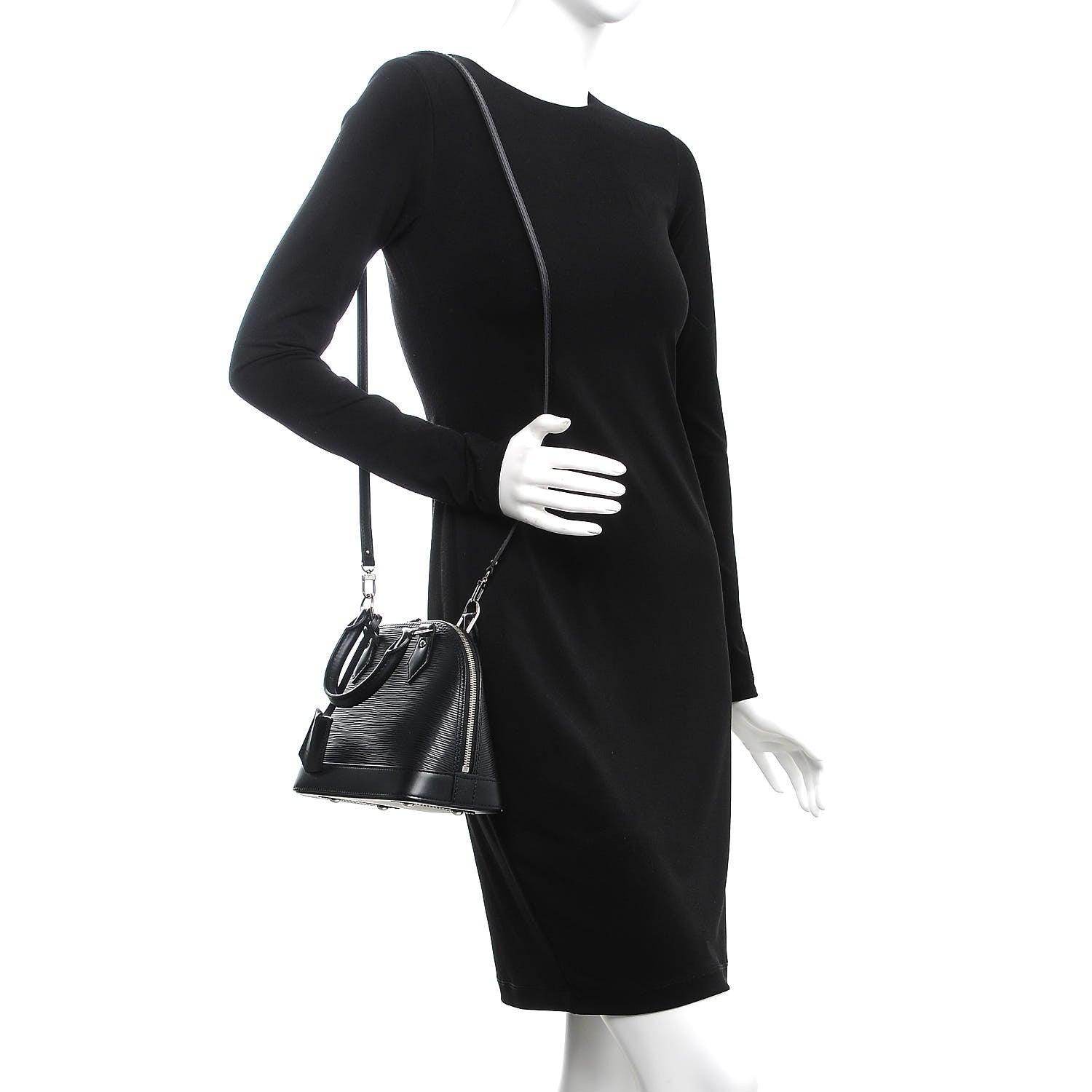 Louis Vuitton Epi Alma BB Black 2 of 6