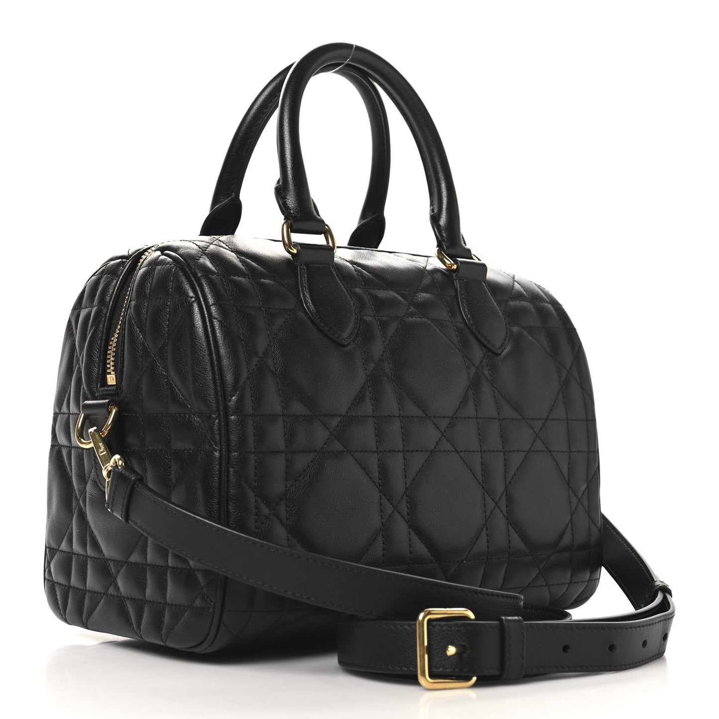 Calfskin Macrocannage Groove 25 Bag Black