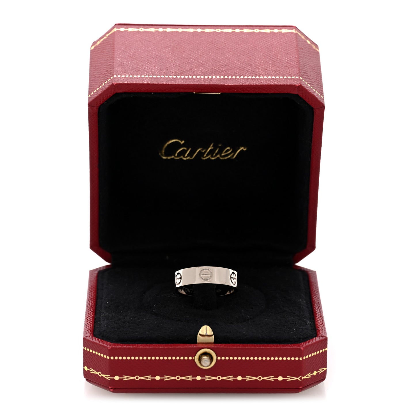 18K White Gold 5.5mm LOVE Ring 55 7.25