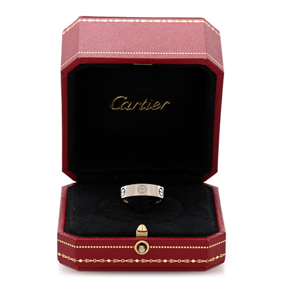 Cartier 18K White Gold 5.5mm LOVE Ring 55 7.25 5 of 5