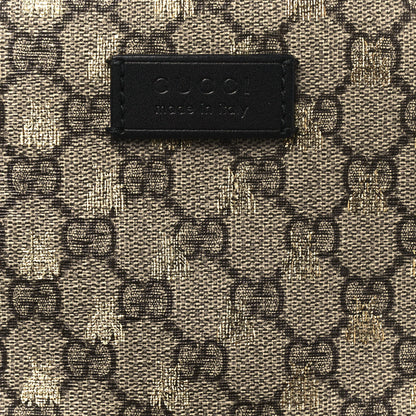Gucci GG Supreme Monogram Bees Print Small Day Backpack Beige Oro Black 8 of 12