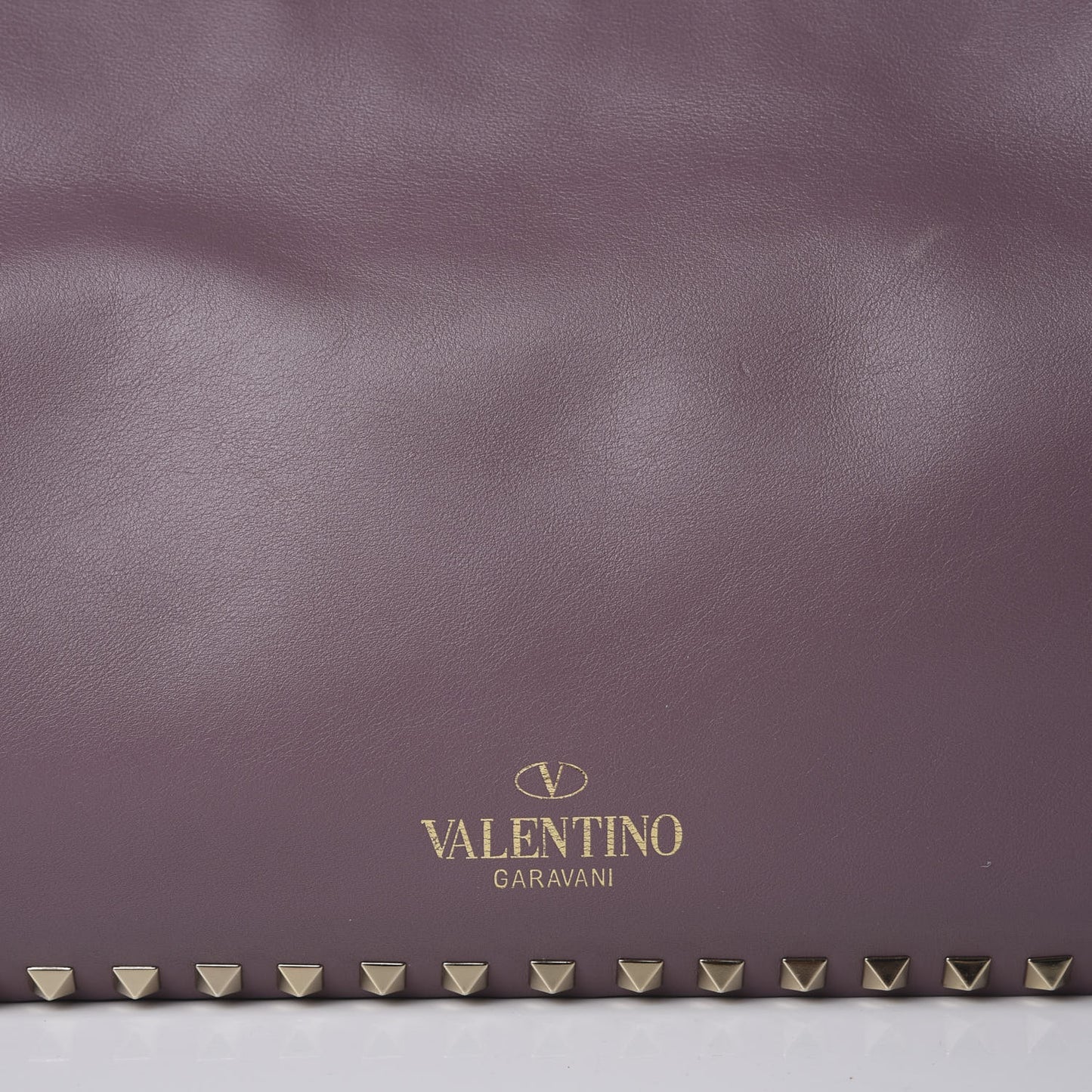 Vitello Medium Rockstud Tote Dark Mauve