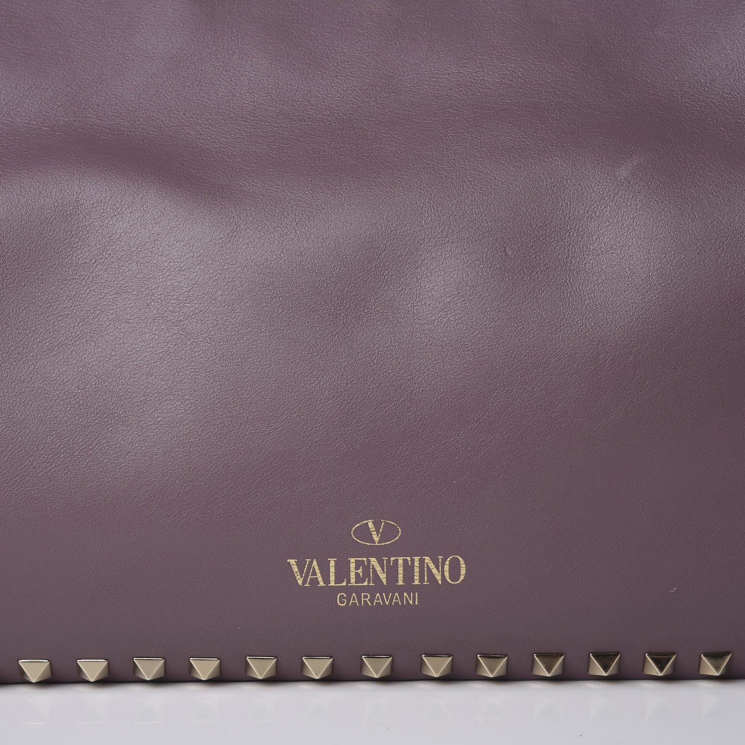 Valentino Garavani Vitello Medium Rockstud Tote Dark Mauve 11 of 11