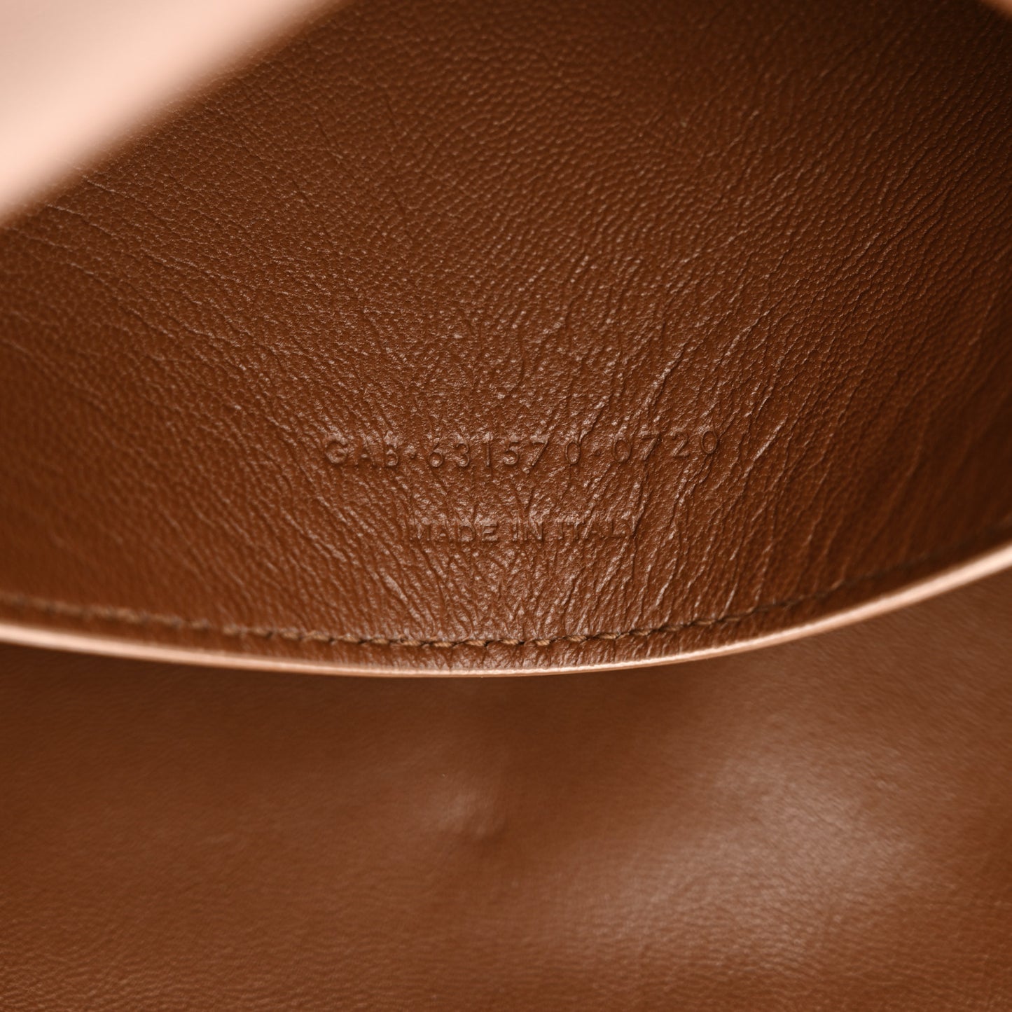 Calfskin Monogram Large Kate Satchel Brown