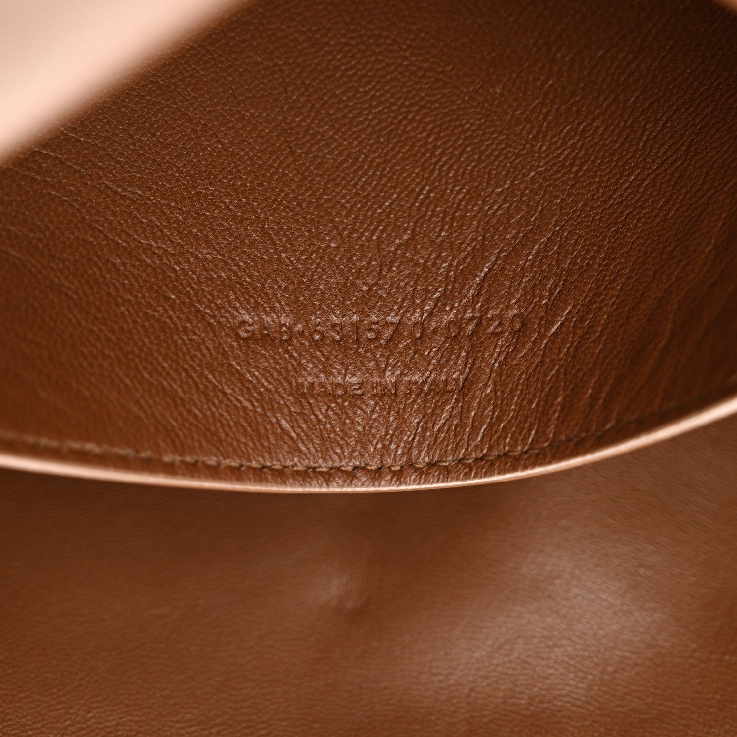 Saint Laurent Calfskin Monogram Large Kate Satchel Brown 7 of 16