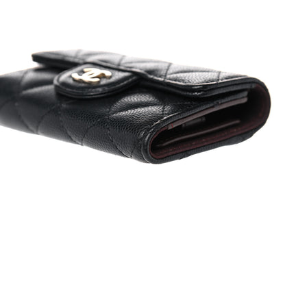 Chanel Caviar Quilted Classic 4 Key Holder Wallet Black 12 of 14