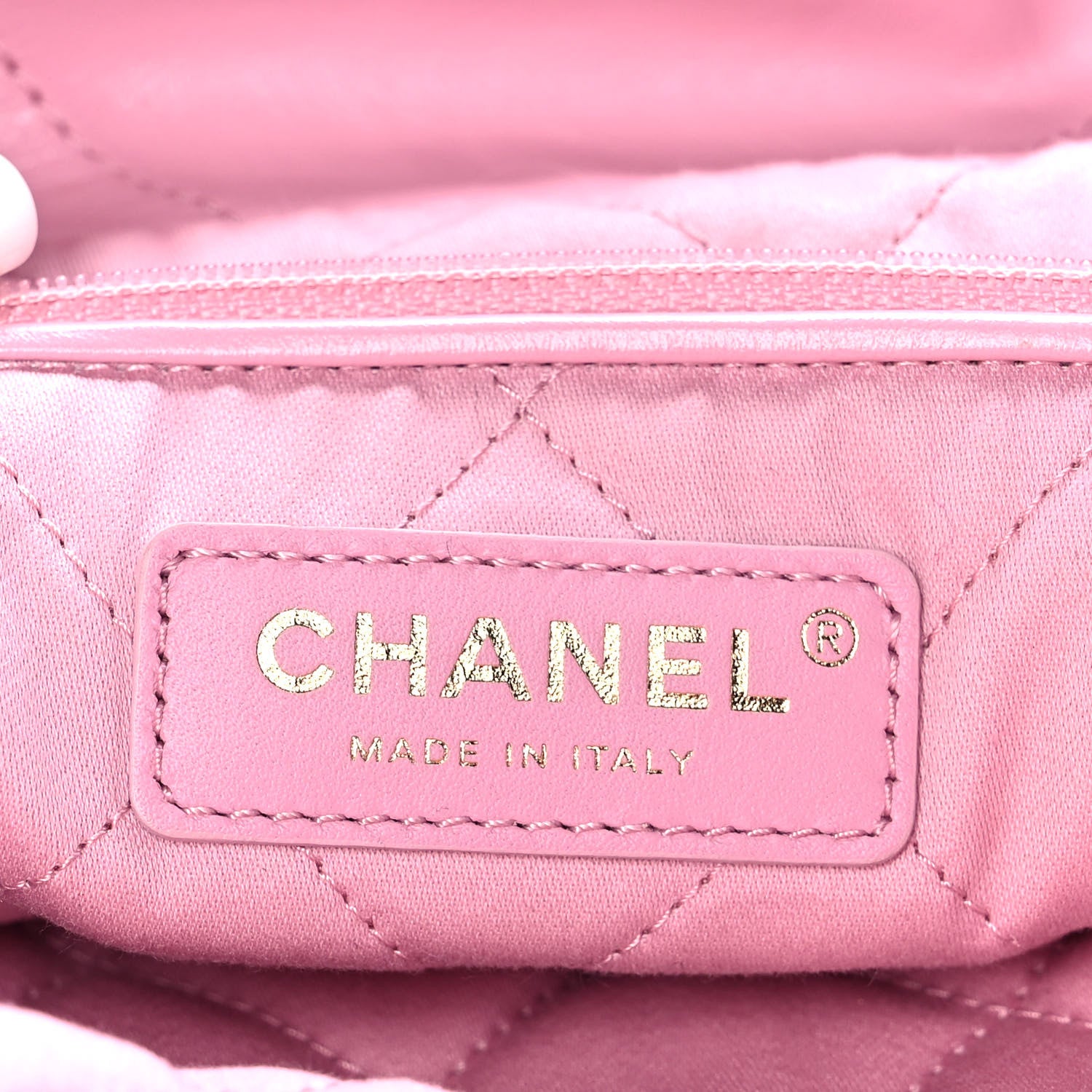 Chanel Shiny Calfskin Quilted Small Chanel 22 Pink 7 of 12