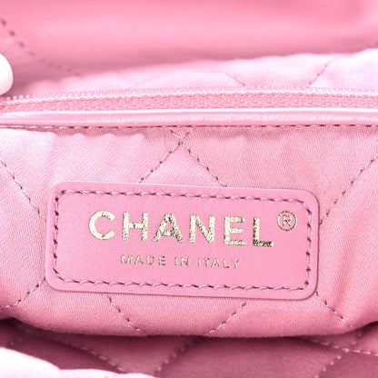 Chanel Shiny Calfskin Quilted Small Chanel 22 Pink 7 of 12