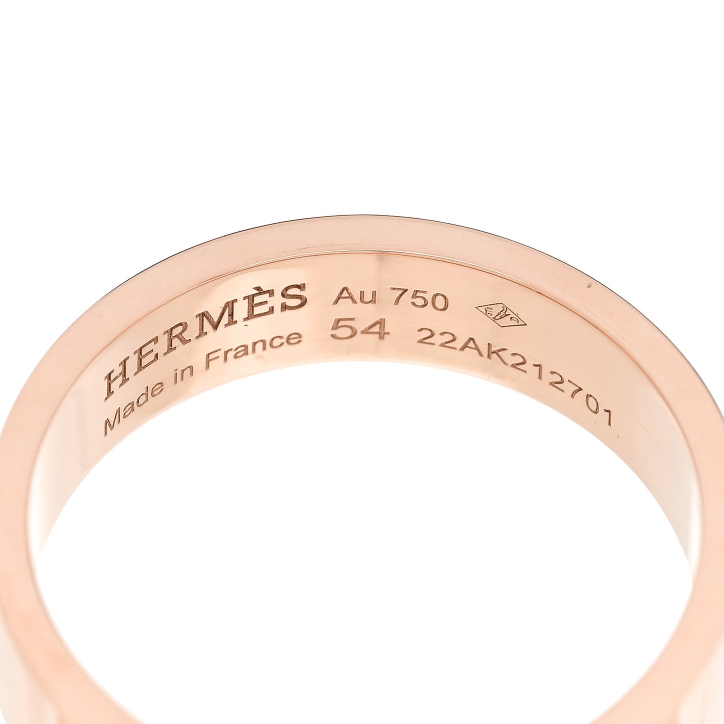 18K Rose Gold PM Collier De Chien Ring 54 6.75