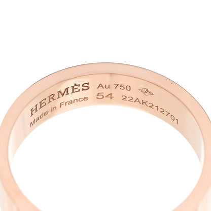Hermes 18K Rose Gold PM Collier De Chien Ring 54 6.75 4 of 5